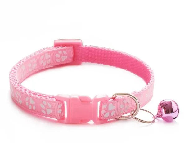 collier pour chat nylon rose ciel