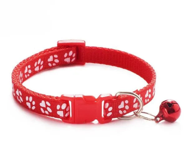 collar de nailon para gato rojo | Chic et Chat