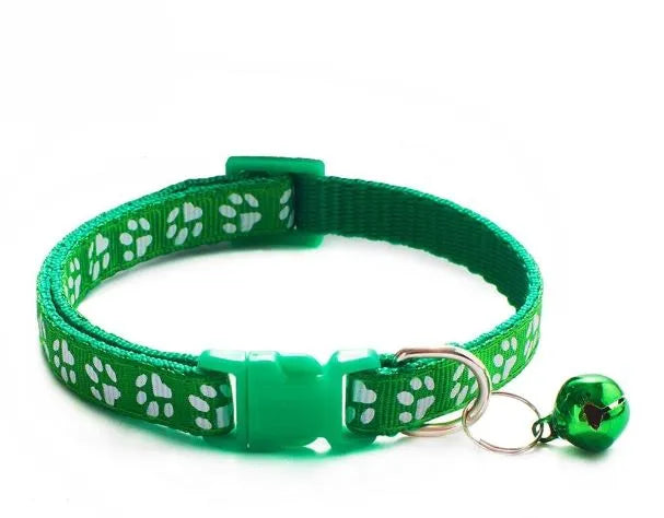 collar de nailon para gato verde oscuro | Chic et Chat