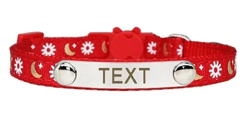 Rotes Katzenhalsband | Chic et Chat
