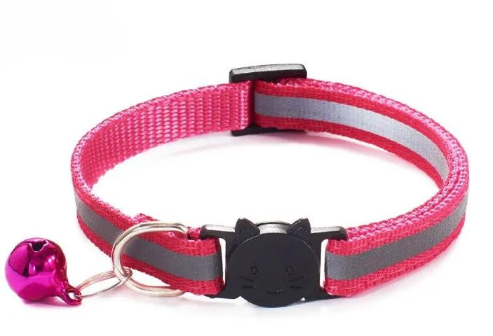 Joli collier pour chat avec bande réfléchissante