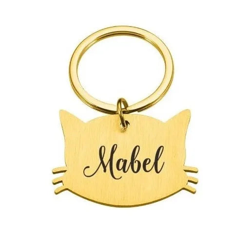 chapa para gato dorada | Chic et Chat