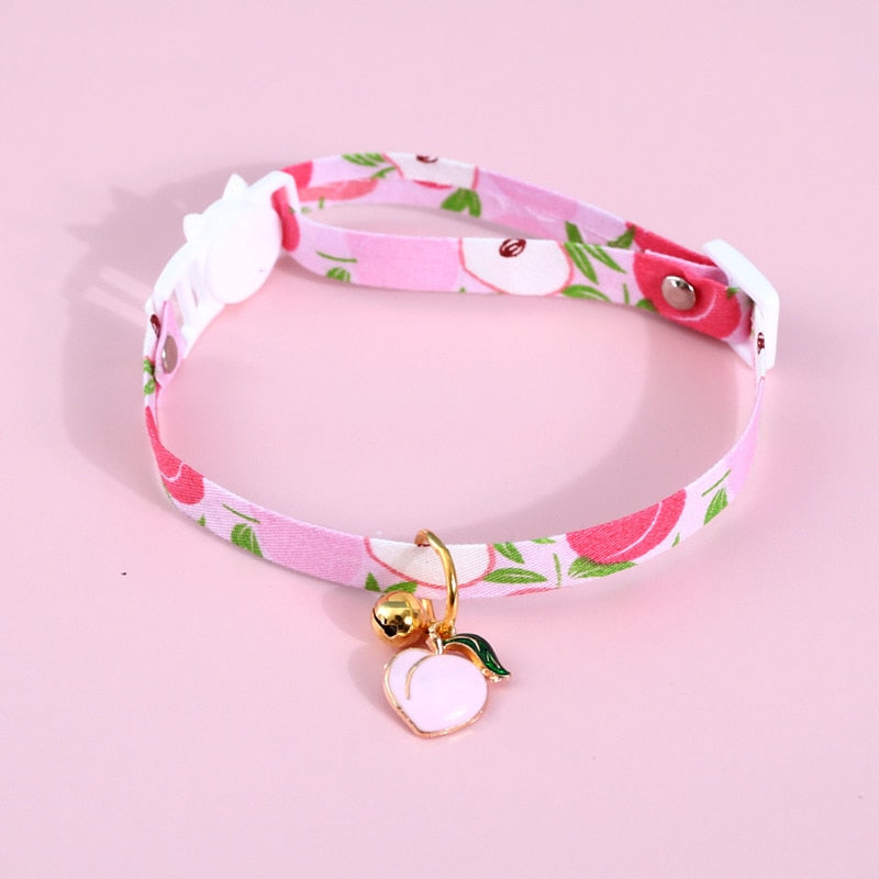 Collier pour chat cerise
