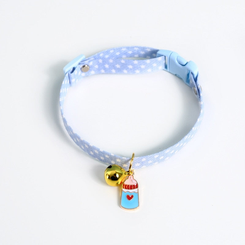 Collier pour chat bleu original