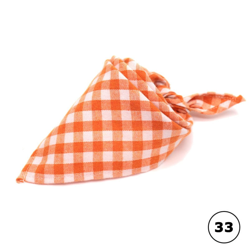 bandana carreaux pour chats 33