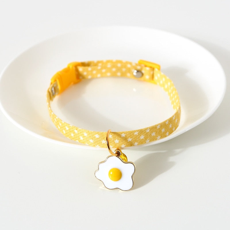 Collier pour chat jaune d'oeuf