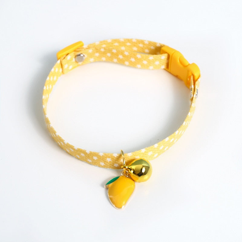 Collier pour chat jaune