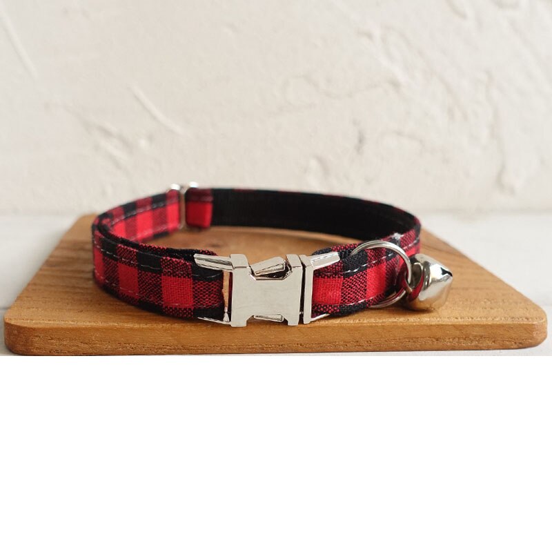 collier de luxe personnalisé rouge carreaux
