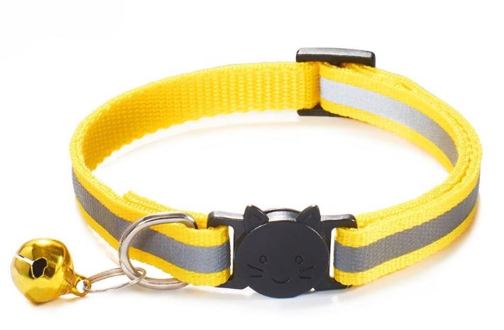 Collier en nylon avec bande réfléchissante