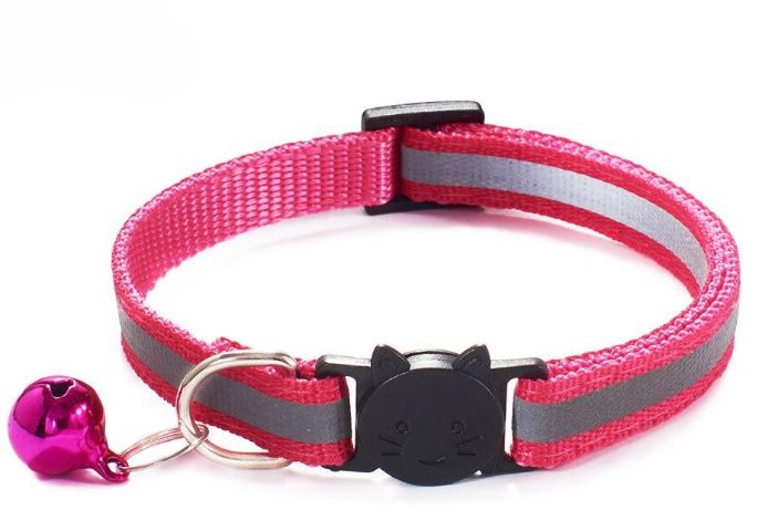 Collier en nylon avec bande réfléchissante