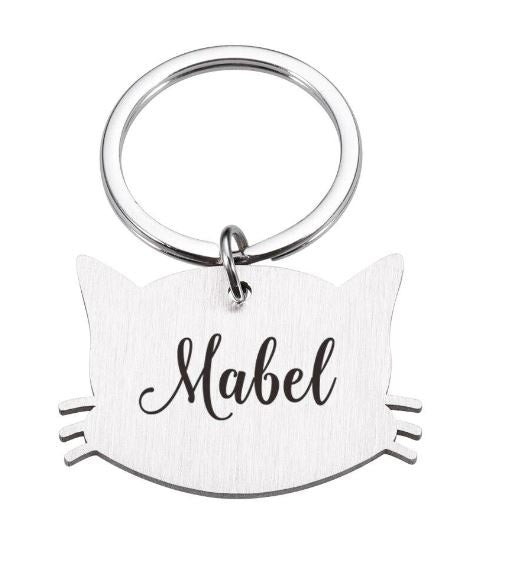 médaille pour chat personnalisée argent