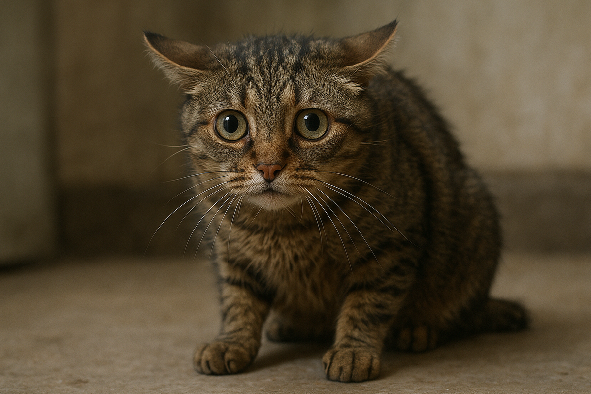 Stressed cat