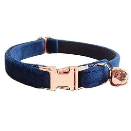 Katzenhalsband Luxus mit Verschluss in Gold oder Rosé