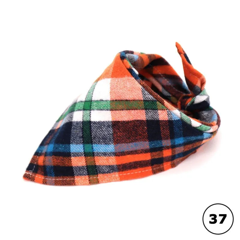 bandana carreaux pour chats 37