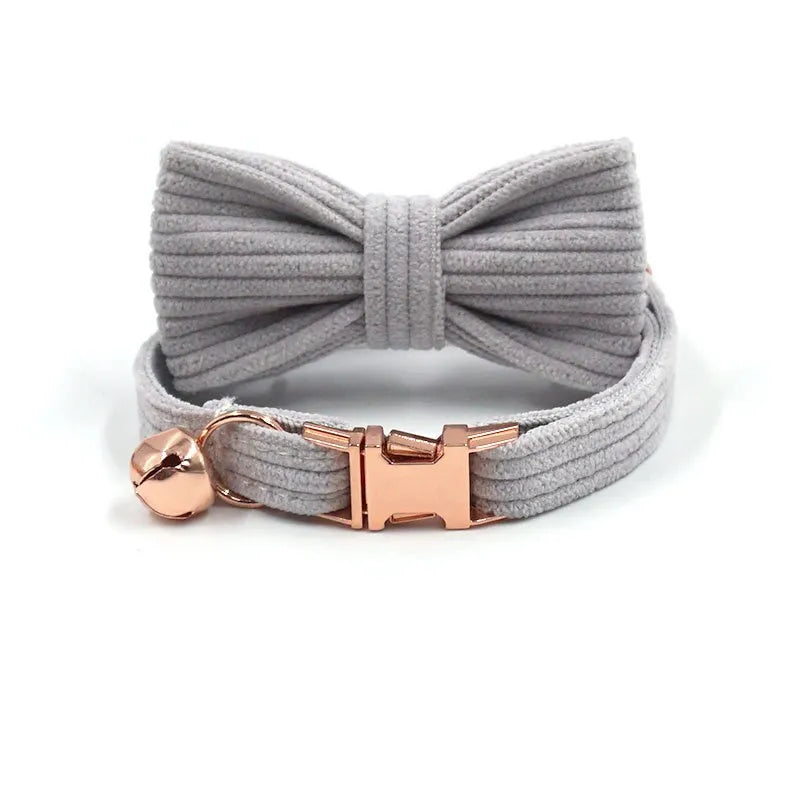 Collier personnalisé pour chat  gris