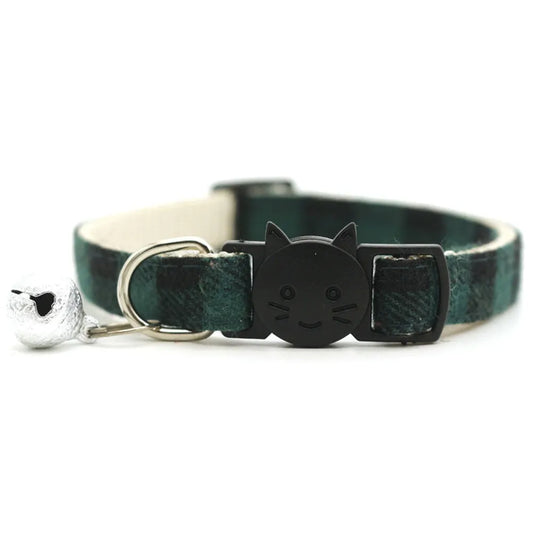 collier personnalisé pour chat vert
