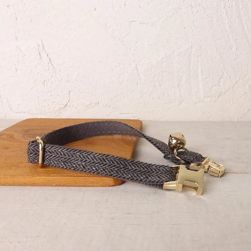 boucle bleue collier chat