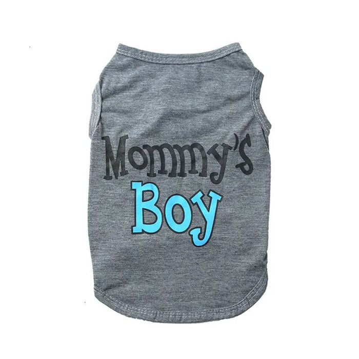 Mommy's Boy T-shirt voor katten