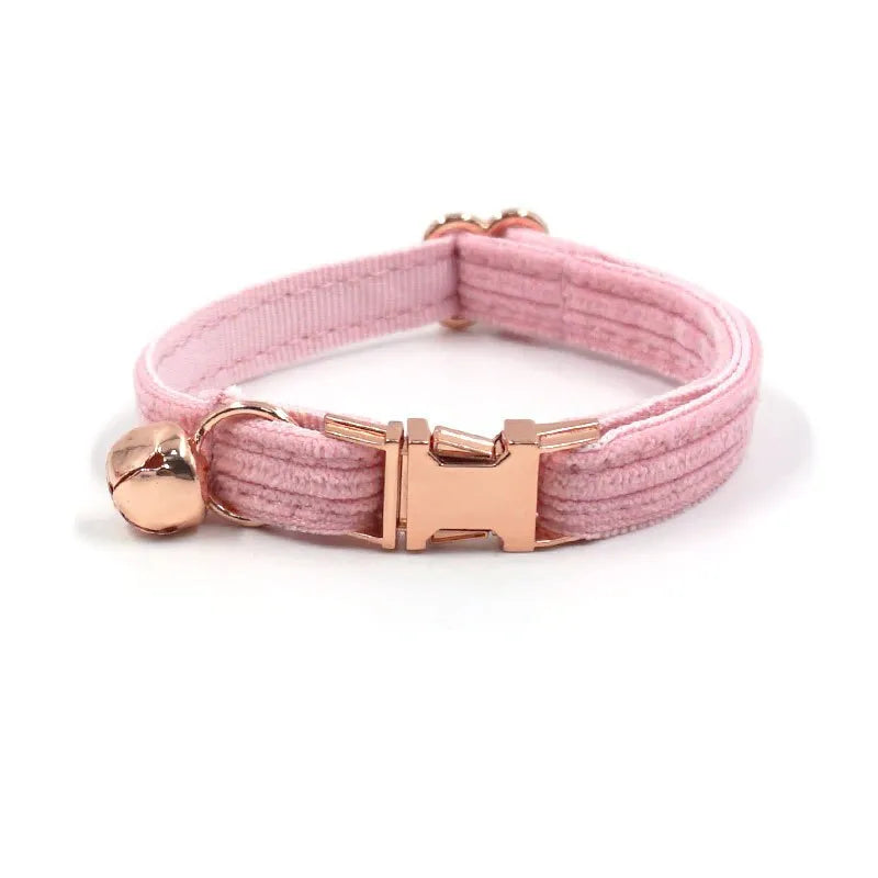 Collier personnalisé pour chat rose