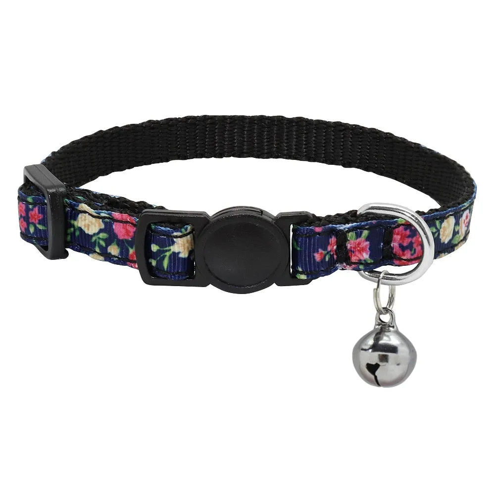 Personalisierbares Katzenhalsband mit Katzenmarke in Schwarz | Chic et Chat