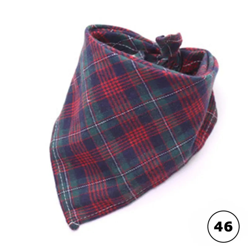 bandana carreaux pour chats 46