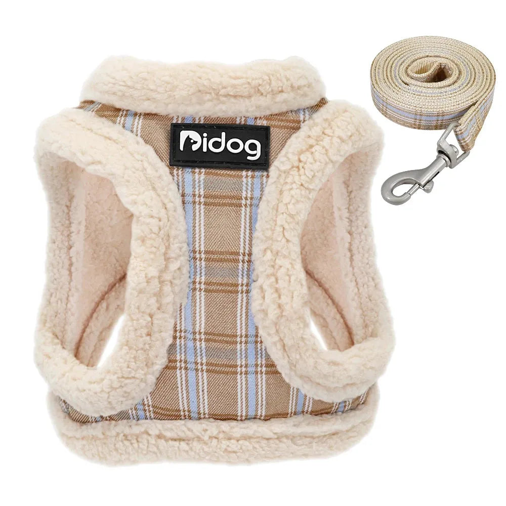 Harnais pour chat avec laisse beige | Chic et Chat