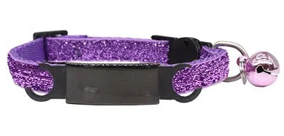 collier violet pour chat brillant