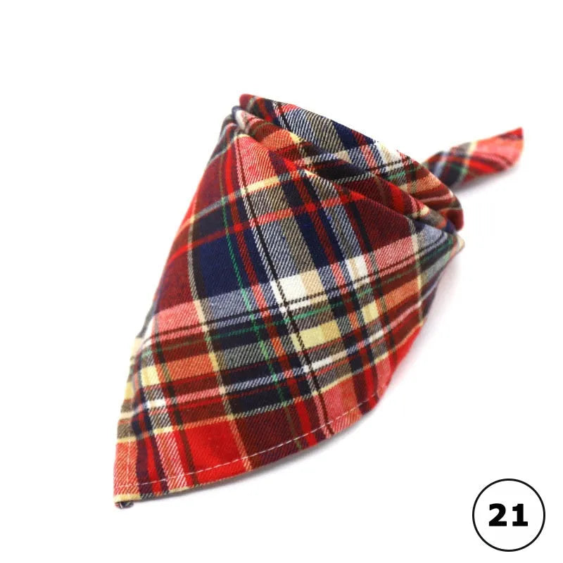 bandana carreaux pour chats 21
