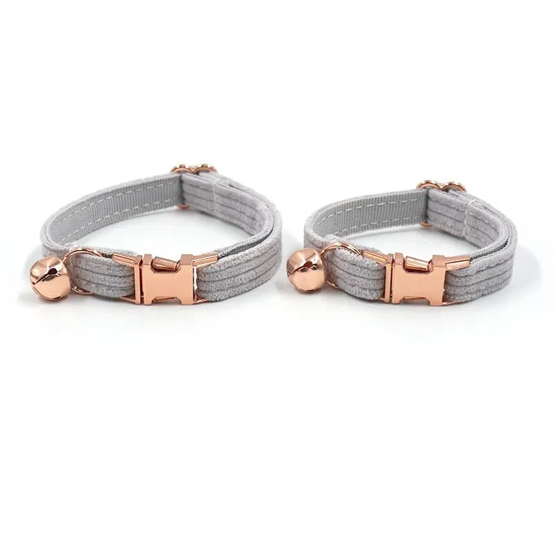 Collier personnalisé pour chat gris
