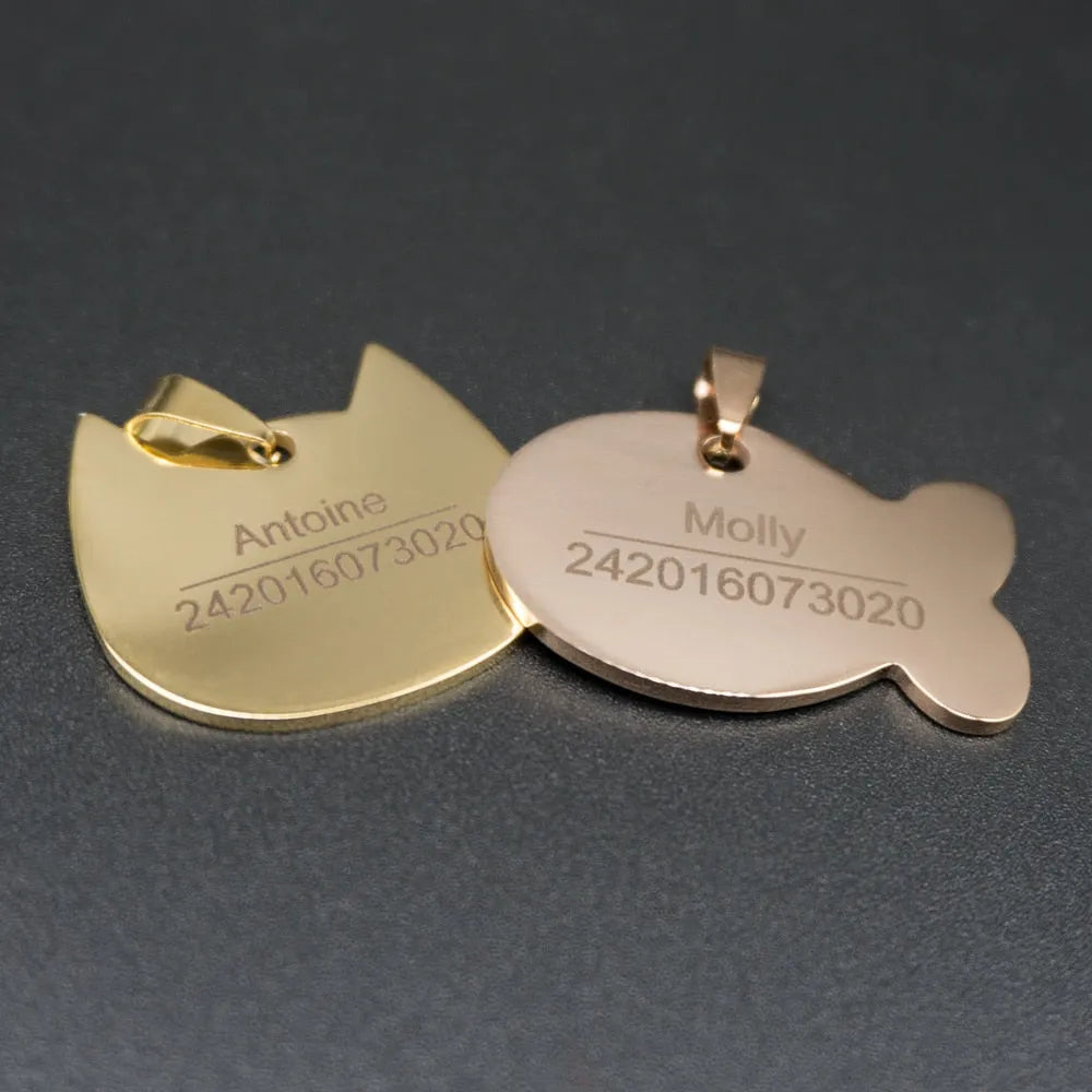chapa personalizable para gato | Chic et Chat