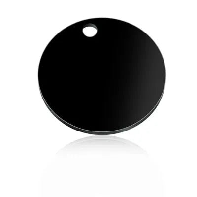 pendentif pour chat rond noir