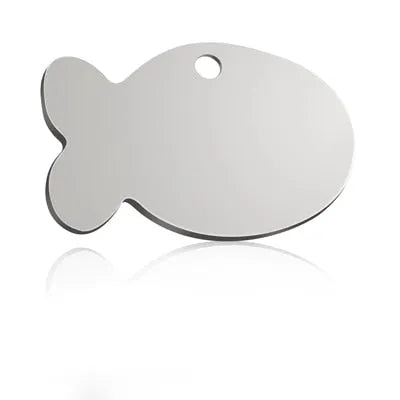pendentif pour chat poisson argent