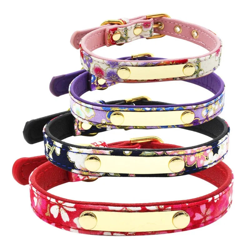 Halsband für Katzen und Hunde in allen Farben, personalisierbar | Chic et Chat