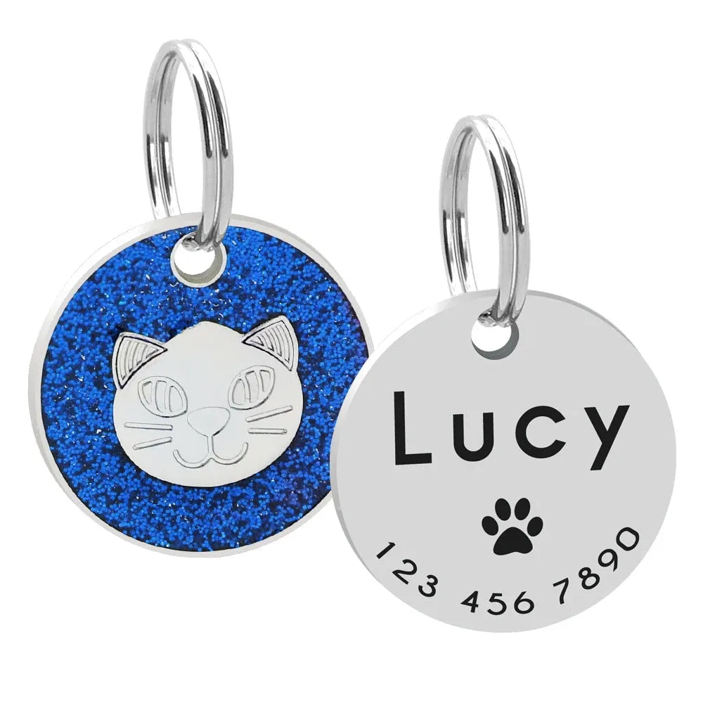 chapa azul para gato | Chic et Chat