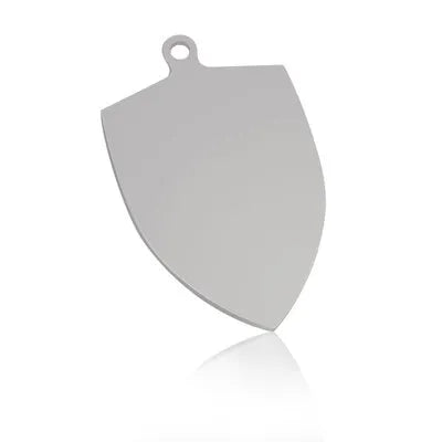 pendentif pour chat bouclier argent