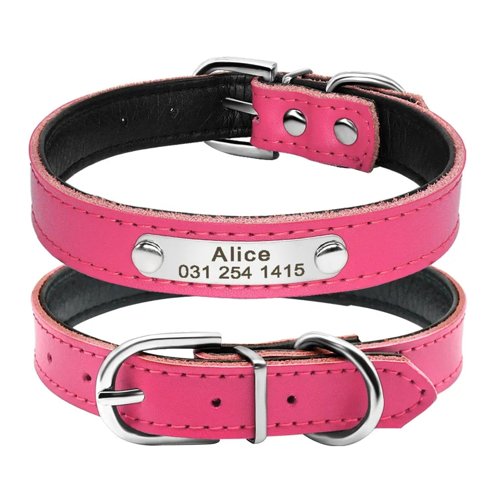 Collier personnalisé pour chat bling bling rose