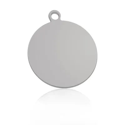 pendentif pour chat rond argent