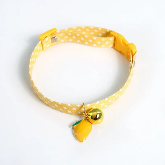 Collier pour chat jaune
