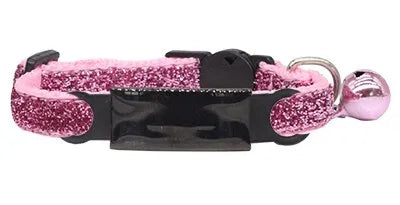 Personalized Bling Glitter Cat Collar - Black | Chic et Chat