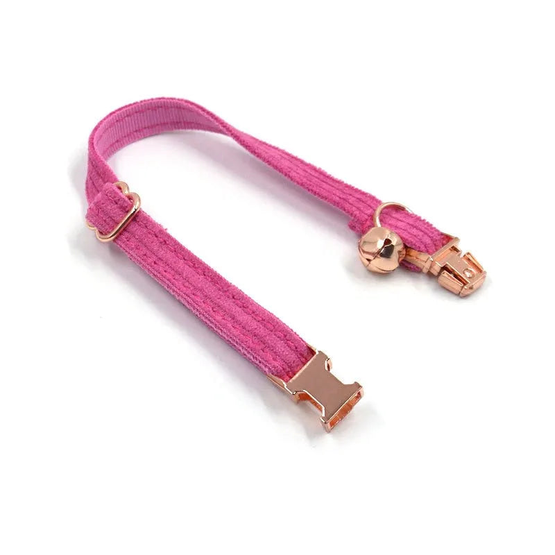 collier pour chat personnalisé rose