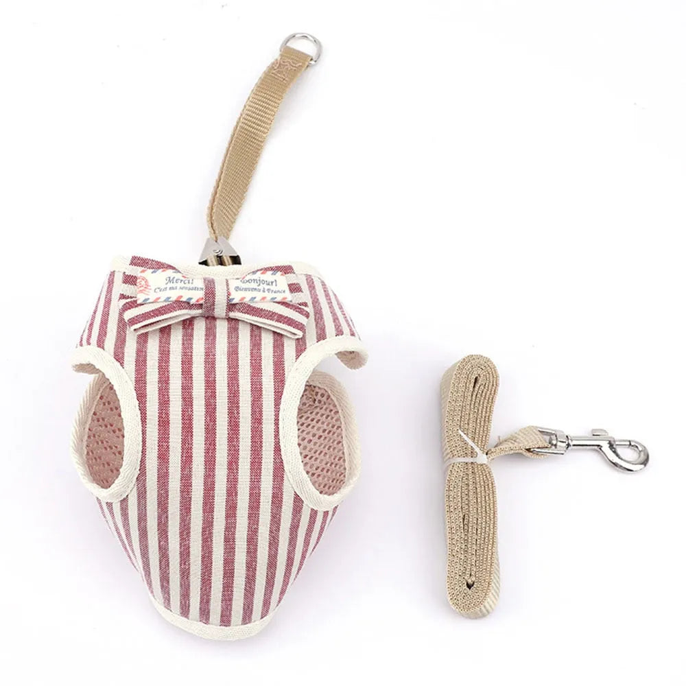 Harnais chic pour chats rose
