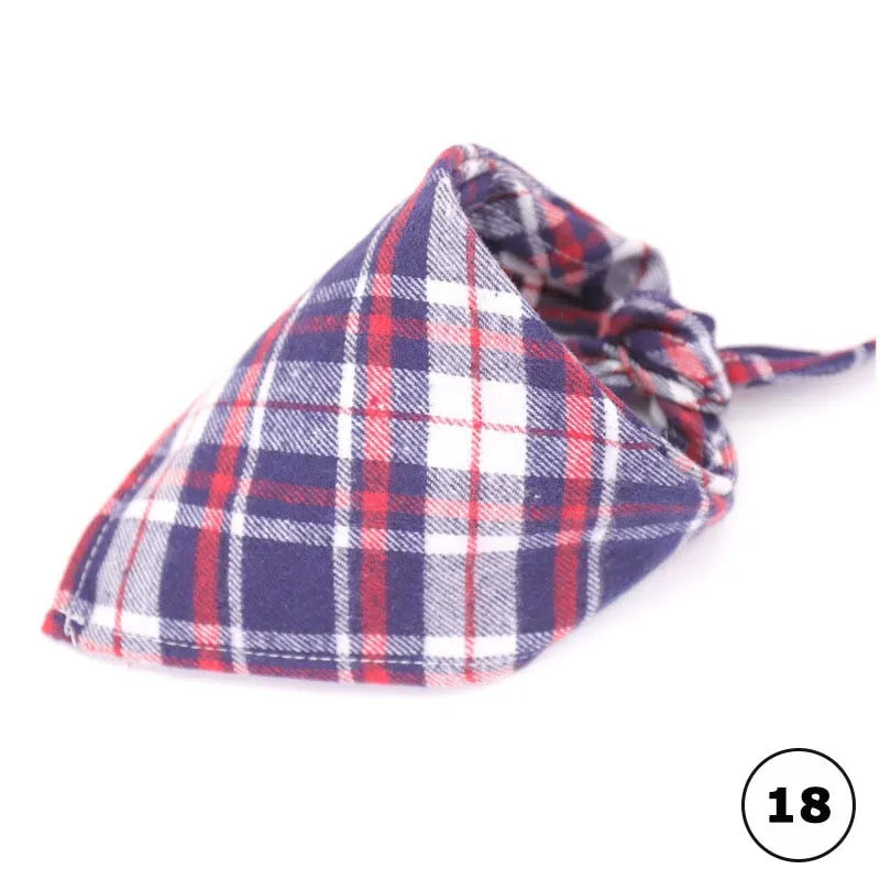 bandana carreaux pour chats 18