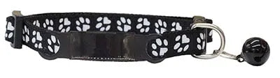 collier pattes de chat à personnaliser noir