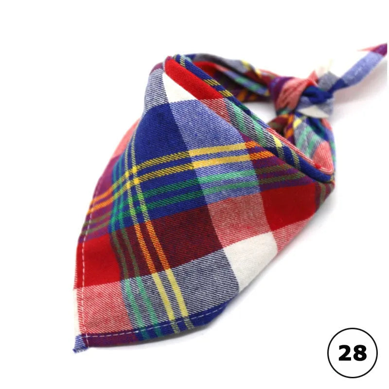 bandana carreaux pour chats 28