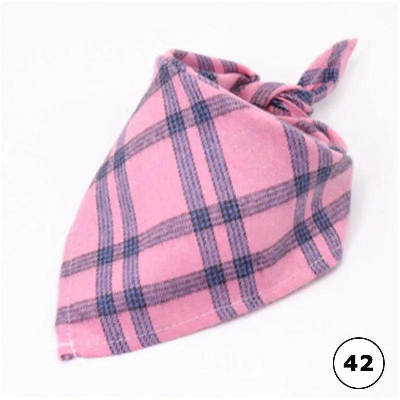 bandana carreaux pour chats 42