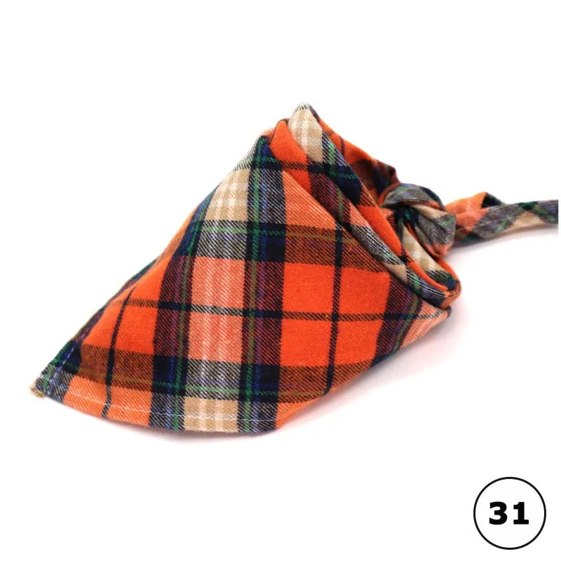 bandana carreaux pour chats 31