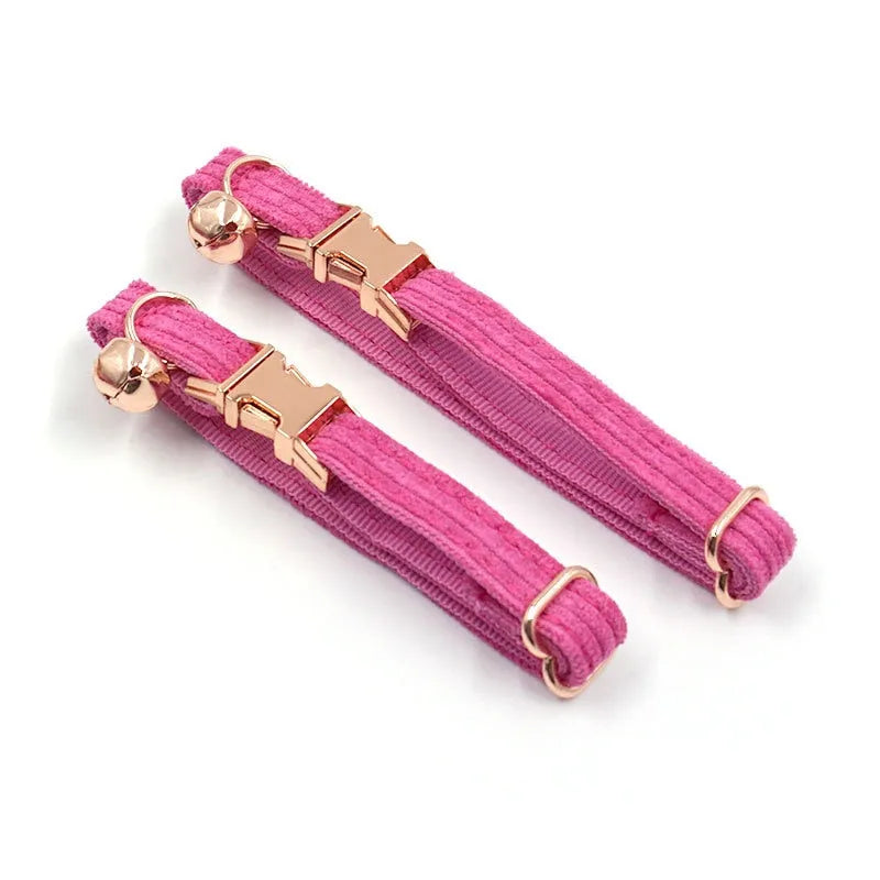 Collier personnalisé pour chat rose