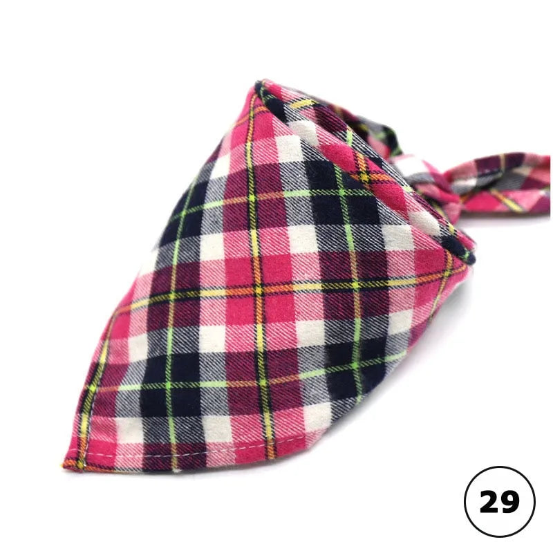 bandana carreaux pour chats 29