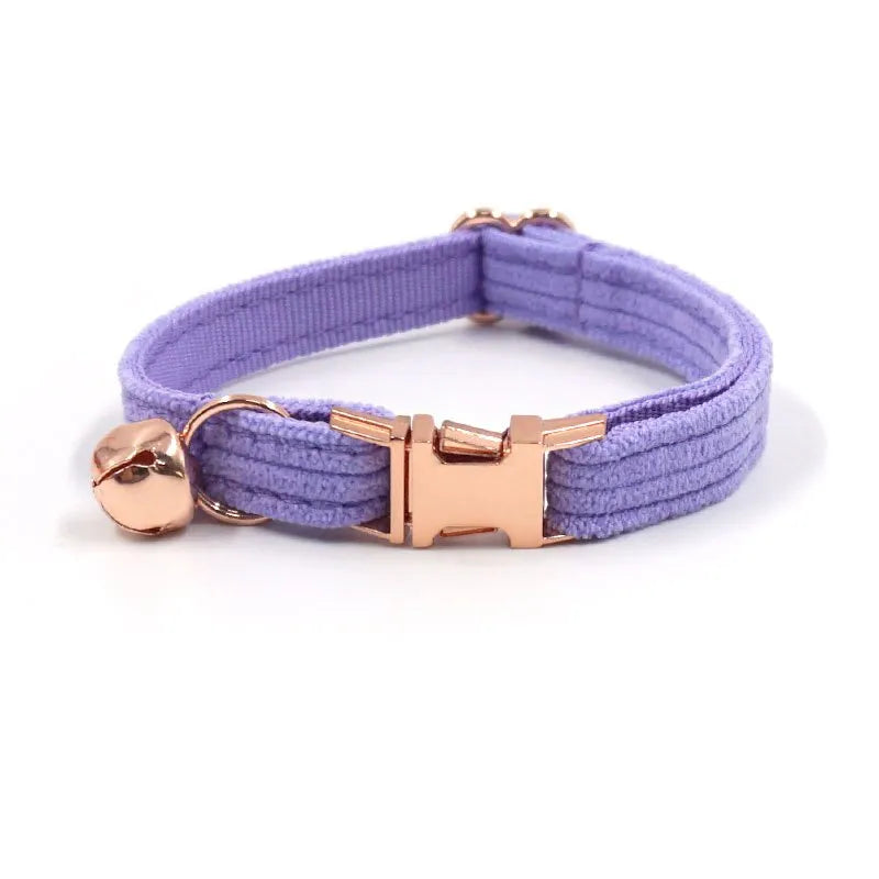 Collier personnalisé pour chat violet
