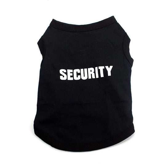 tshirt noir sécurité pour chat
